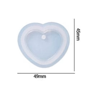 2 Inch Heart Keychain & Pendant Mould