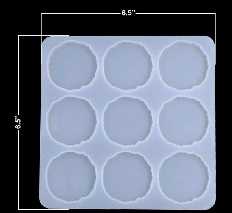 2" Cavity Agate Keychain Mould