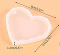 3 Inch Diamond Cut Heart Mould