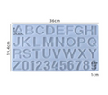 Front Pouring Alphabet Without Hole Mould